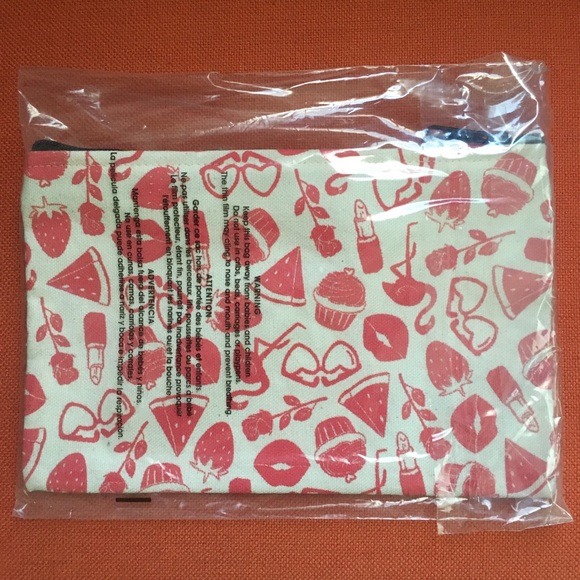 Towne9 Pink Things Zip Pouch Cosmetic Bag - Picture 5 of 8